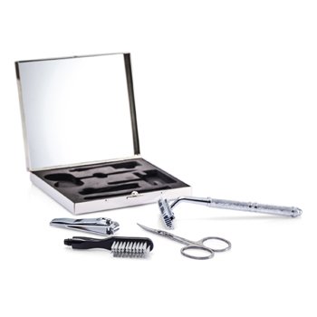 Razor MD The Well Mannered Groom Kit: Razor + Grooming Scissors + Nail Clipper + Brush + Box