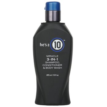 He's A 10 Miracle 3-In-1 Shampoo, Conditioner & Body Wash