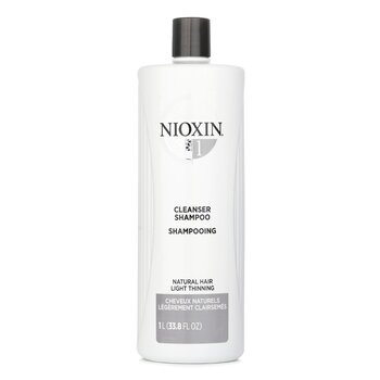 Nioxin Derma Purifying System 1 Cleanser Shampoo (Natural Hair, Light Thinning)