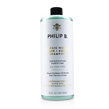 Philip B Nordic Wood Hair + Body Shampoo (Invigorating Purifying - All Hair Types)