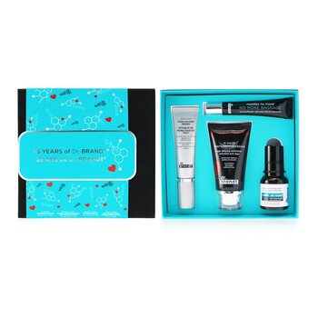 Dr. Brandt 25 Years Of Dr. Brandt Kit: Microdermabrasion 60g+ Wrinkle Smoothing Cream 15g+ Pore Refiner Primer 30ml+ No More Baggage 15g