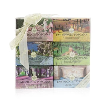 Nesti Dante Emozioni In Toscana The Collection Gift Set (#Gardino In Flore, #Campagna Dorata, #Macchia Odorosa, #Borghi E Monasteri, #Bosco Incantato, #Thermal Water)