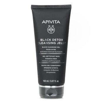 Apivita Black Detox Cleansing Jelly For Face & Eyes