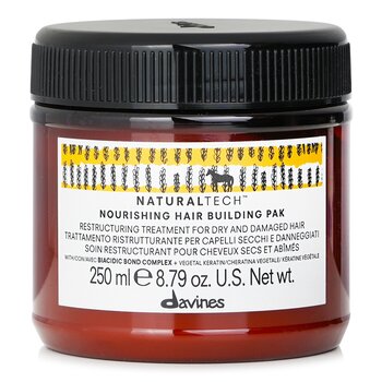 Davines Natural Tech Nourishing Hair Building Pak (For Dry, Damaged Hair)