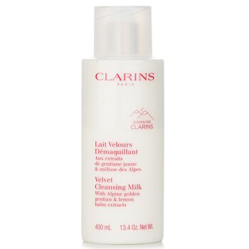 Clarins Velvet Cleansing Milk with Alpine Golden Gentian & Lemon Balm Extracts