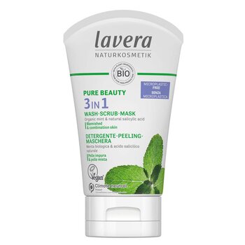Pure Beauty 3 In 1 Wash, Scrub, Mask - For Blemished & Combination Skin