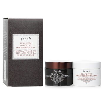 Black Tea Age-Delay For Night & Day Set: Black Tea Instant Perfecting Mask 100ml + Black Tea Firming Overnight Mask 100ml