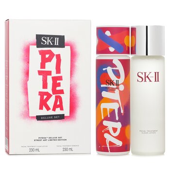 Pitera Deluxe Set (Street Art Limited Edition): Facial Treatment Clear Lotion 230ml + Facial Treatment Essence (Red) 230ml