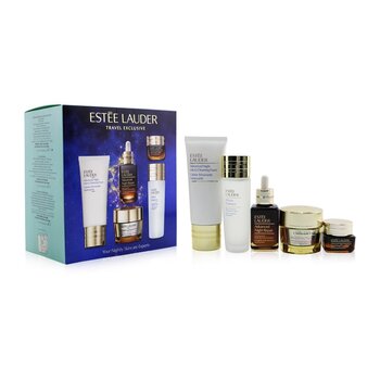 Estee Lauder Your Nightly Skincare Experts: ANR 50ml+ Revitalizing Supreme+ Soft Cream 50ml+ Eye Supercharged 15ml+ Micro Cleans...