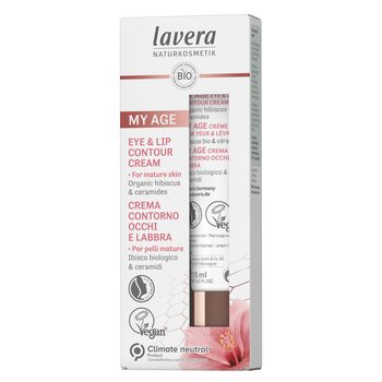 Lavera My Age Eye & Lip Contour Cream With Organic Hibiscus & Ceramides - For Mature Skin