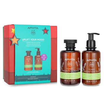 Uplift Your Mood Toning & Revitalization Set: Tonic Mountain Tea Shower Gel 250ml+ Tonic Mountain Tea Body Milk