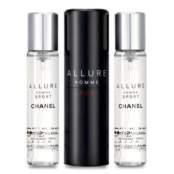 Allure Homme Sport Eau De Toilette Travel Spray (With Two Refills)