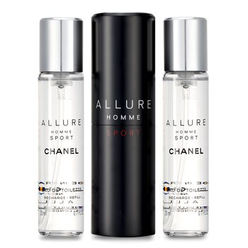 Chanel Allure Homme Sport Eau De Toilette Travel Spray (With Two Refills)