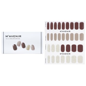 Mavenir Nail Sticker (Assorted Colour) - # Brillante Sepia Nail