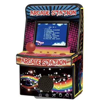 Hobbiesntoys 2.5in 8Bit Arcade Game Station with 240 Games