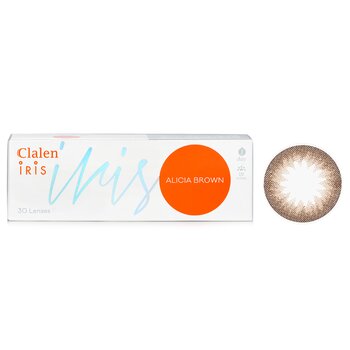 Clalen 1 Day Iris Alicia Brown Color Contact Lenses -3.50