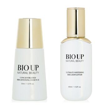 BIO UP a-GG Ascorbyl Glucoside Concentrated Brightening Essence 30ml+BIO UP a-GG Ultimate Whitening Emulsion Lotion