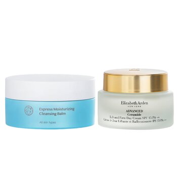 Elizabeth Arden Advanced Ceramide Lift and Firm Day Cream SPF 15 50ml+mori beauty Express Moisturizing Cleansing Balm 115ml