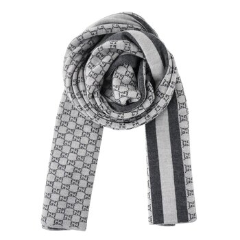 Gucci Wool Web Stripe GG Guccissima Scarf 438253