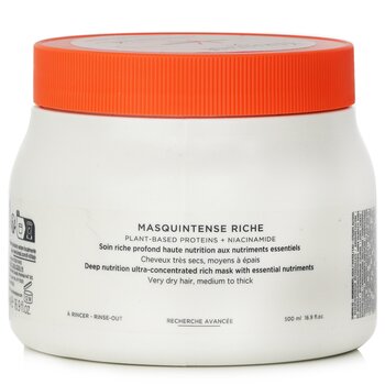 Kerastase Nutritive Masquintense Riche Deep Nutrition Ultra Concentrated Rich Mask With Essential Nutriments